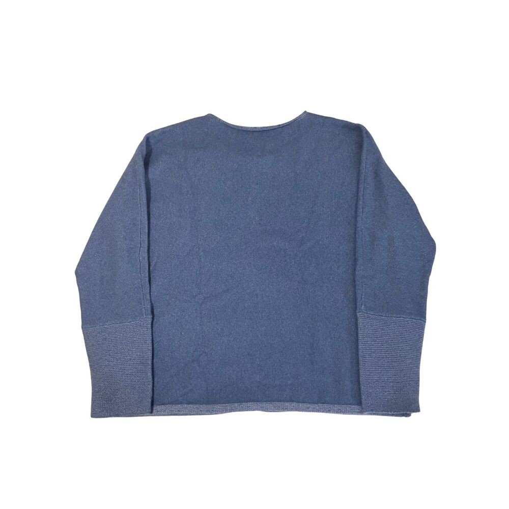 Eileen Fisher Blue Cashmere Blend Knit Sweater – Size L - Picture 4 of 7